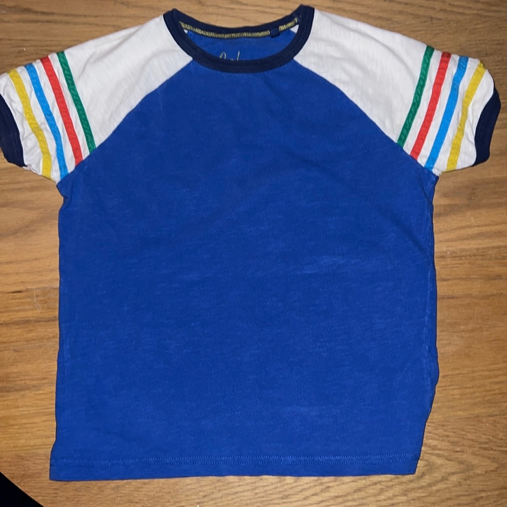 Boys stripes sleeve Boden T-shirt